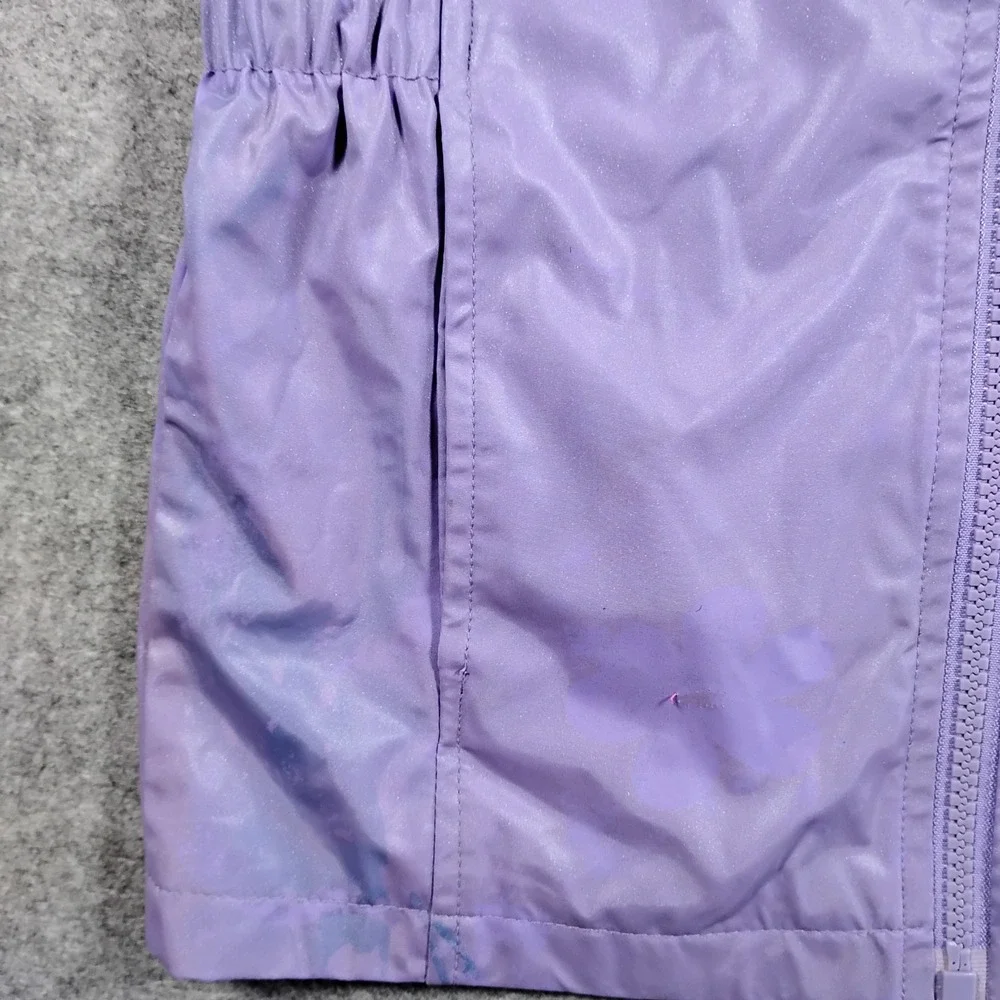 Vintage Nick Jr Dora the Explorer Girls Purple Hooded Windbreaker Jacket Size 5T